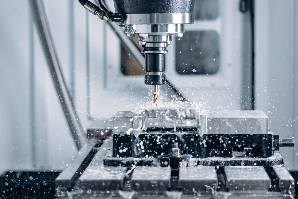 process working cnc turning cutting milling metal industry machine